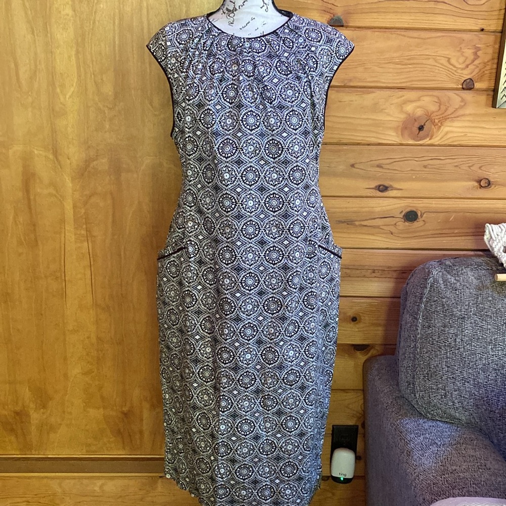 Catherine Jane San Francisco Retro 60’s Cotton Shift Midi Dress